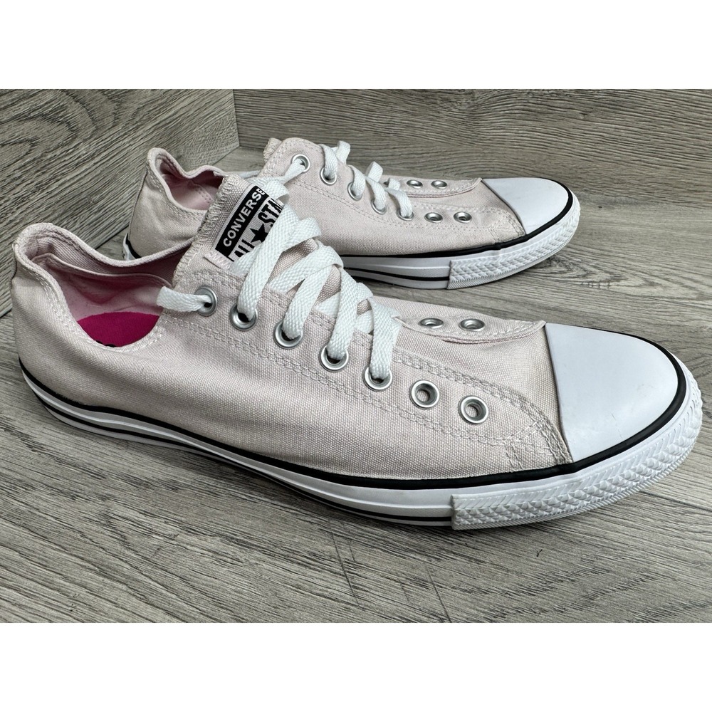 Converse Chuck Taylor All Star Low Top Pink Canvas Shoes Mens 10.5 Womens 12.5 - Picture 2 of 8